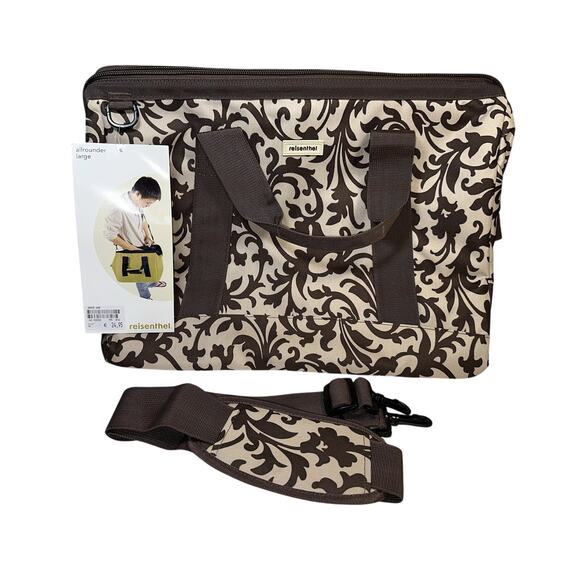 Reisenthel Allrounder Large Travel Weekender Baroque Sand Print Framed-Top Bag - Picture 1 of 8